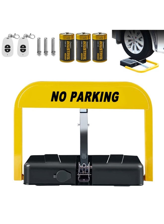 HomarKet Intelligent Remote Control Parking Lock with Collision Alarm, Automatic Remote Control Parking Lock, 98ft Private Car Parking Latch Space Blocker for Home, Business - Image 1